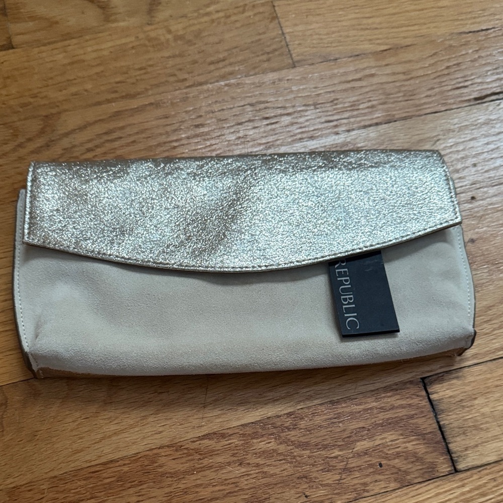 Banana Republic Gold Clutch